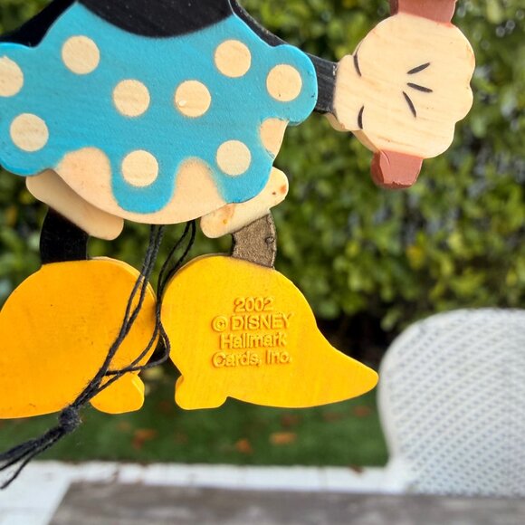 Hallmark Ornament Mickey & Minnie Mouse 2001 & 2002 Bell Ringing Santa Playful - Picture 5 of 8